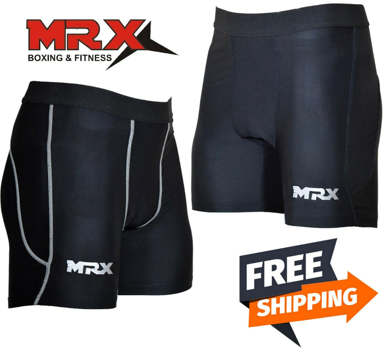 Men’s Compression Shorts Running  Gym Sports Fitness Active Wear