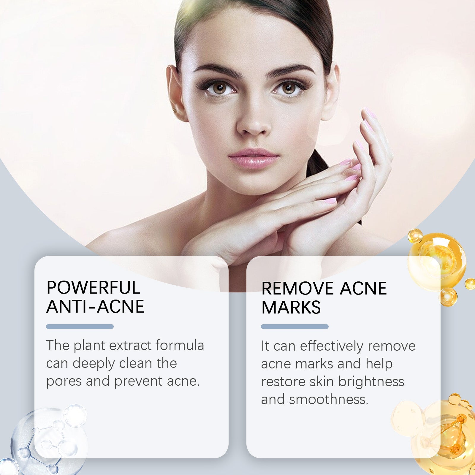Acne Soothing Serum Hydrating Moisturizing Care for Pimple Prone Facial Skin
