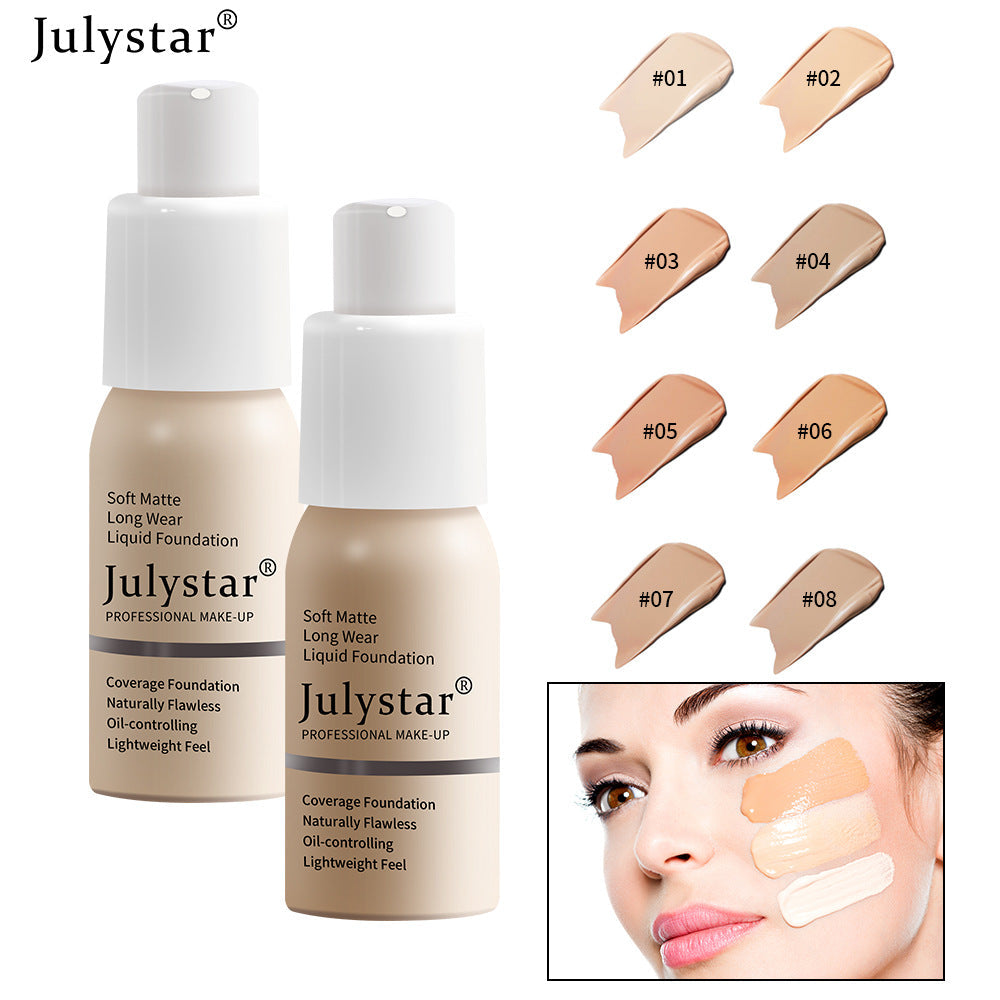 Long Lasting Liquid Foundation Concealer Moisturizing Oil Control BB Cream Makeup