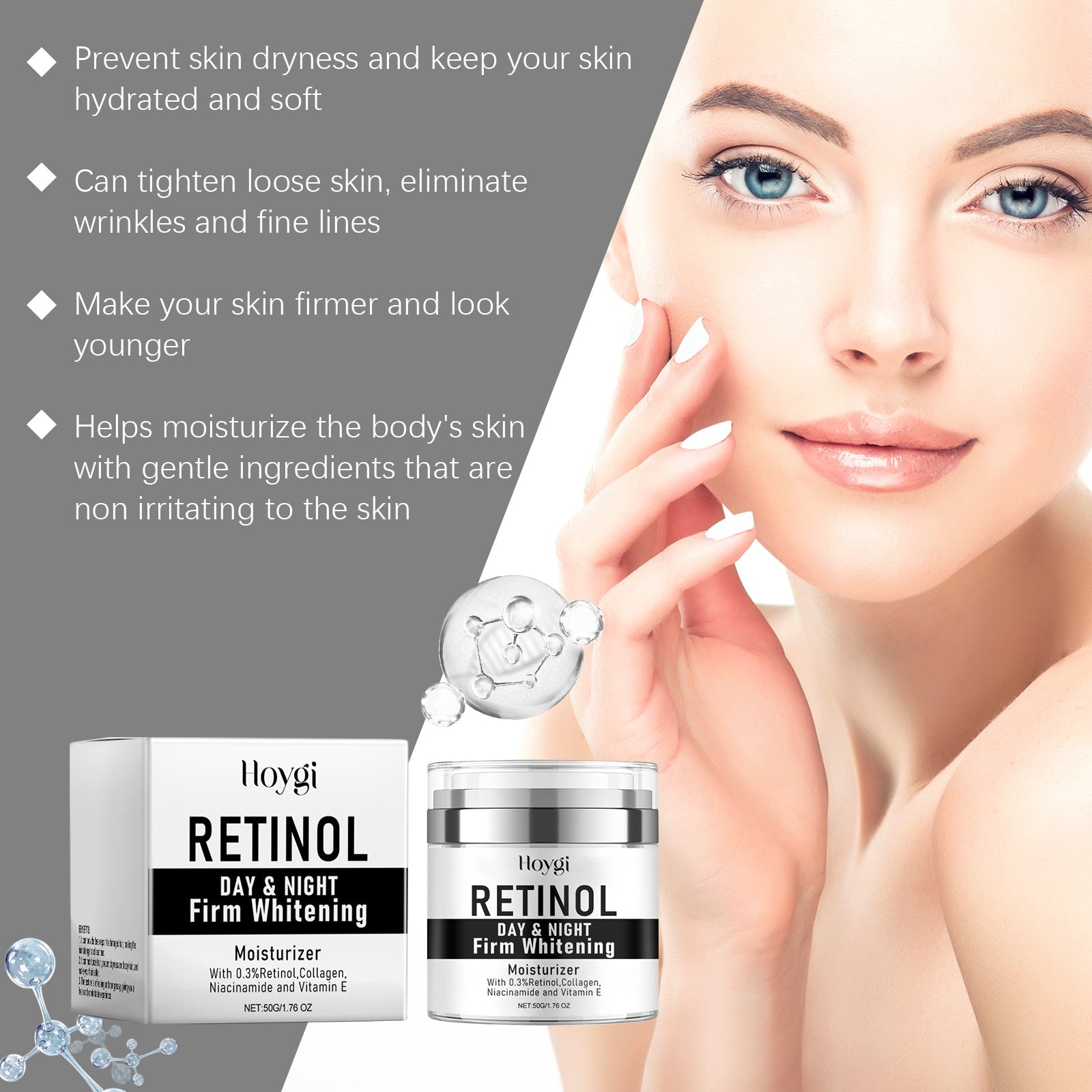 Pure Facial Moisturizer Nourishes Restores Hydrates and Brightens Skin Daily Care