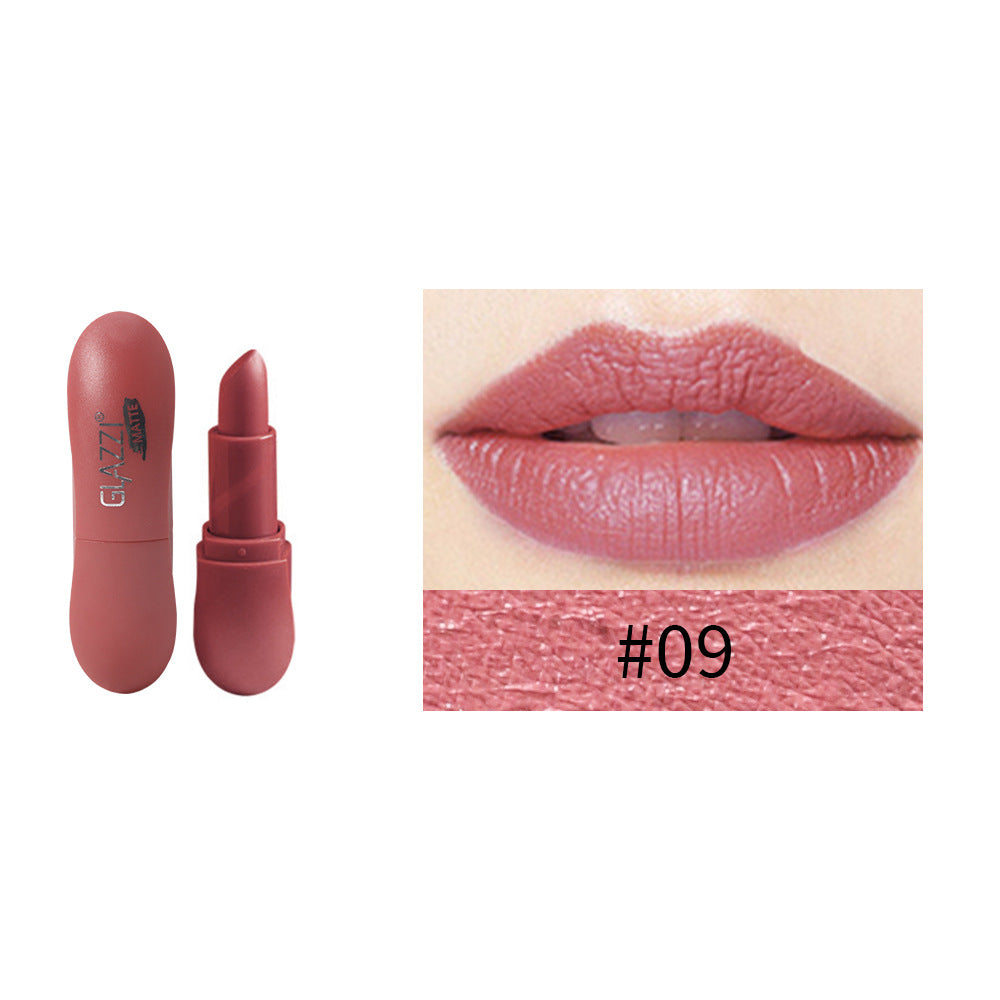 12 Color Rhombic Matte Lipstick Non Fade Non Stick Cup Formula
