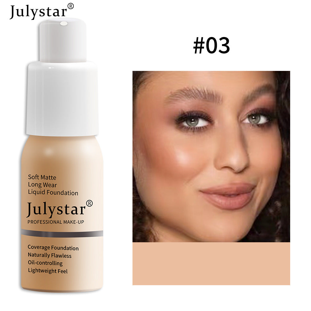 Long Lasting Liquid Foundation Concealer Moisturizing Oil Control BB Cream Makeup