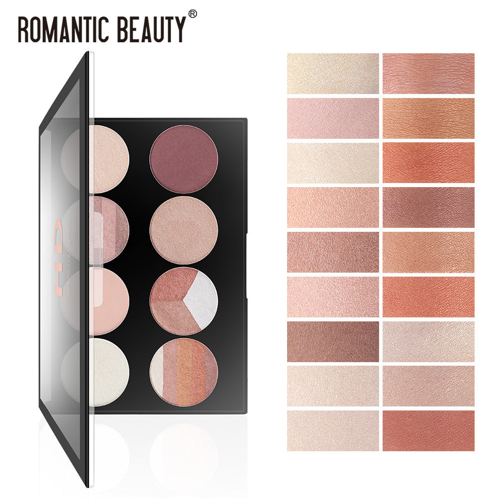 Romantic Beauty Eight Color Eyeshadow Palette Pearl Matte Easy Application Makeup