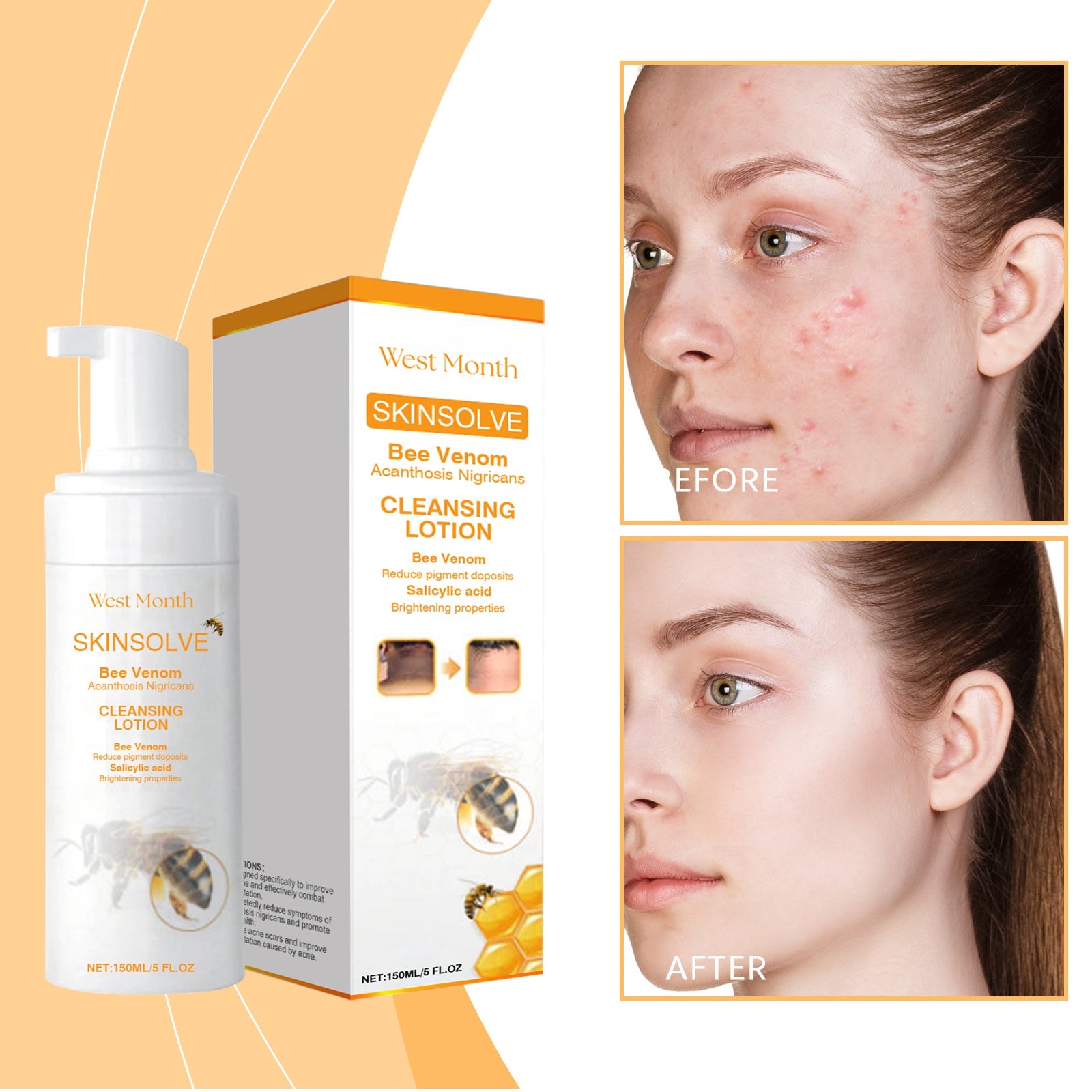 Balanced Oil Cleanser Gently Cleanses Refreshes Face Skin for Daily Care