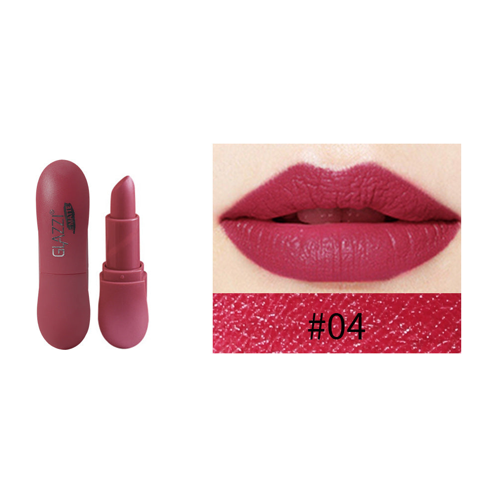 12 Color Rhombic Matte Lipstick Non Fade Non Stick Cup Formula