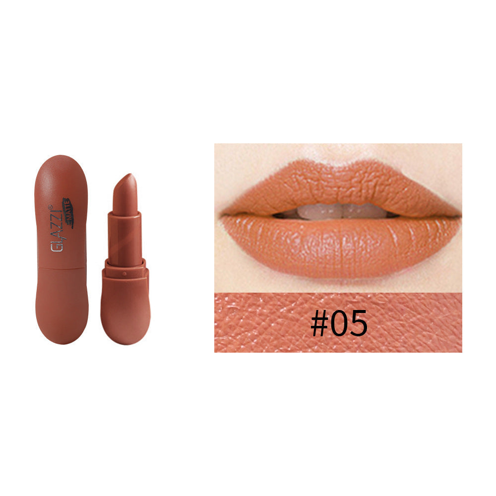 12 Color Rhombic Matte Lipstick Non Fade Non Stick Cup Formula