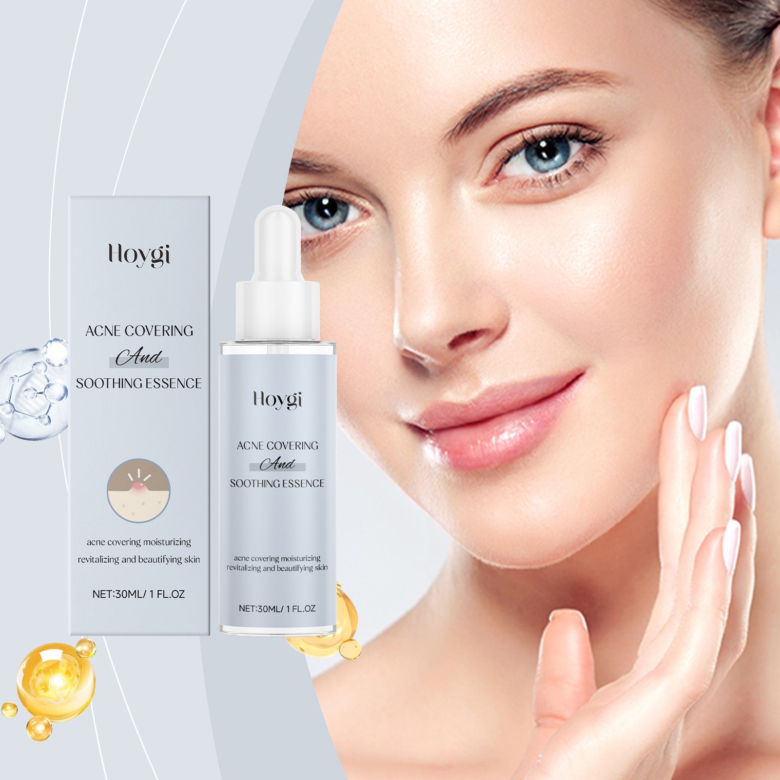 Acne Soothing Serum Hydrating Moisturizing Care for Pimple Prone Facial Skin