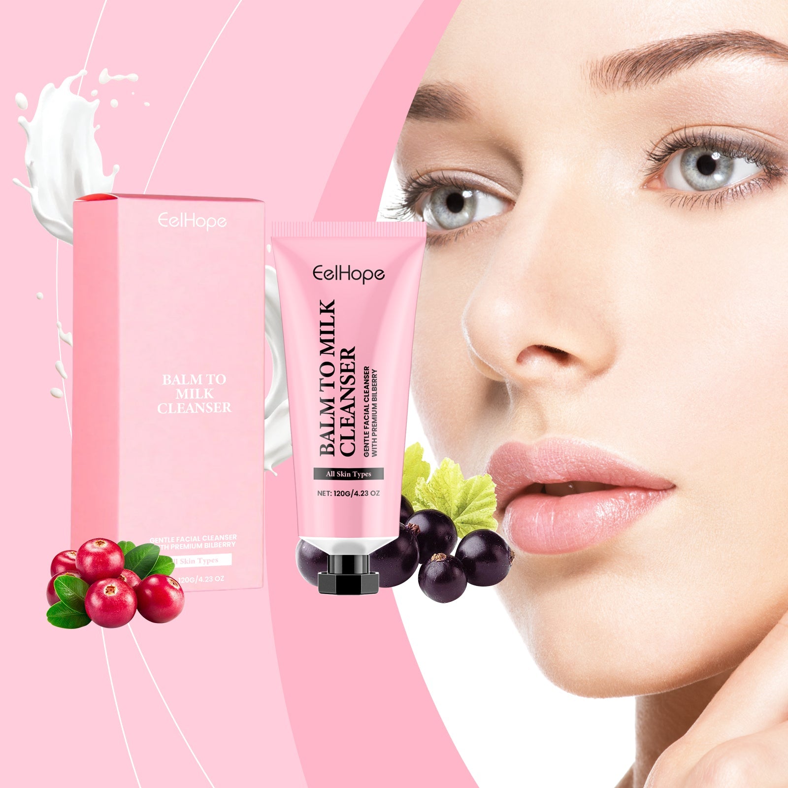 Deep Moisturizing Cleanser Soothes Skin Without Tightness for Daily Facial Care