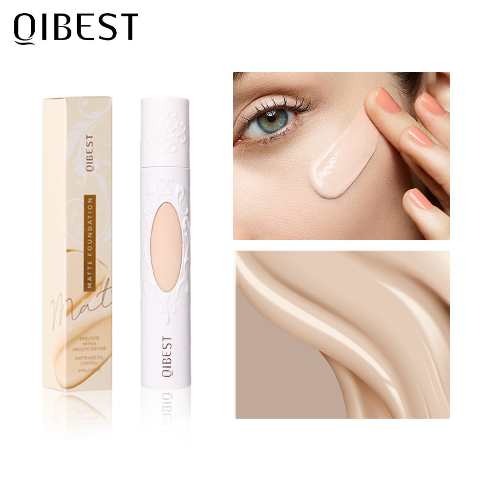 Long Lasting Liquid Foundation Concealer Moisturizing Brightening Matte Natural Nude Makeup