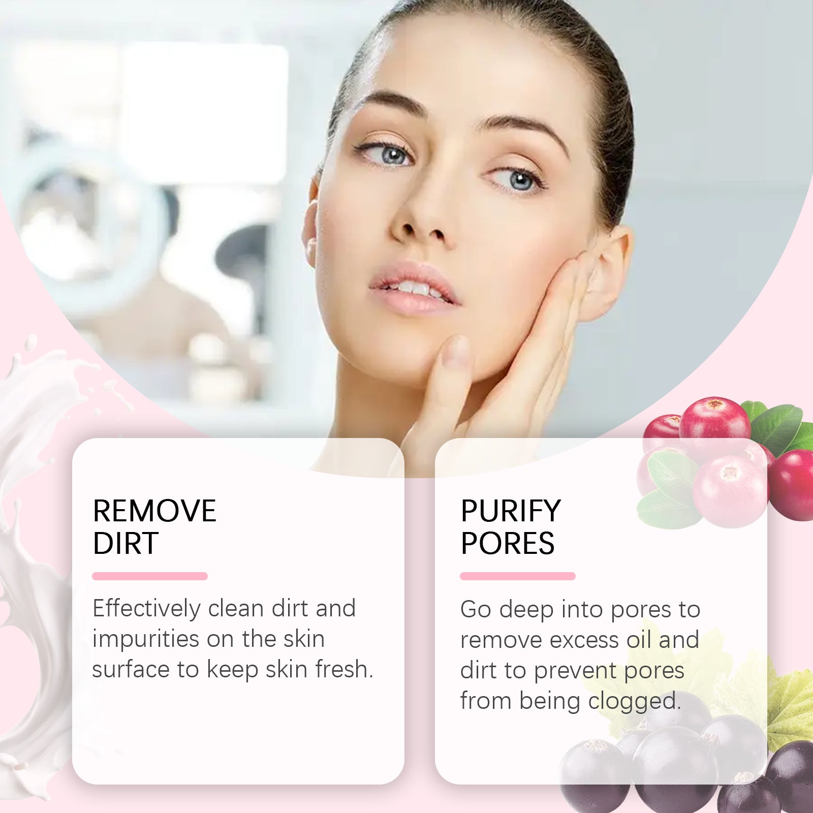 Deep Moisturizing Cleanser Soothes Skin Without Tightness for Daily Facial Care