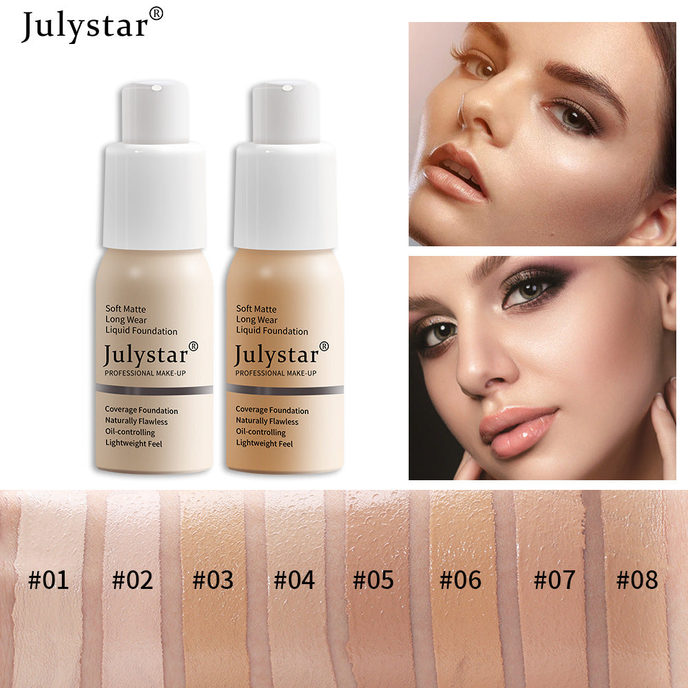 Long Lasting Liquid Foundation Concealer Moisturizing Oil Control BB Cream Makeup