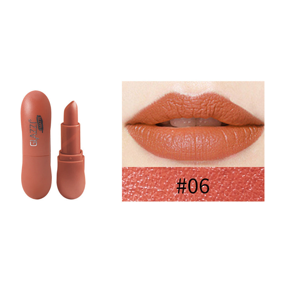 12 Color Rhombic Matte Lipstick Non Fade Non Stick Cup Formula