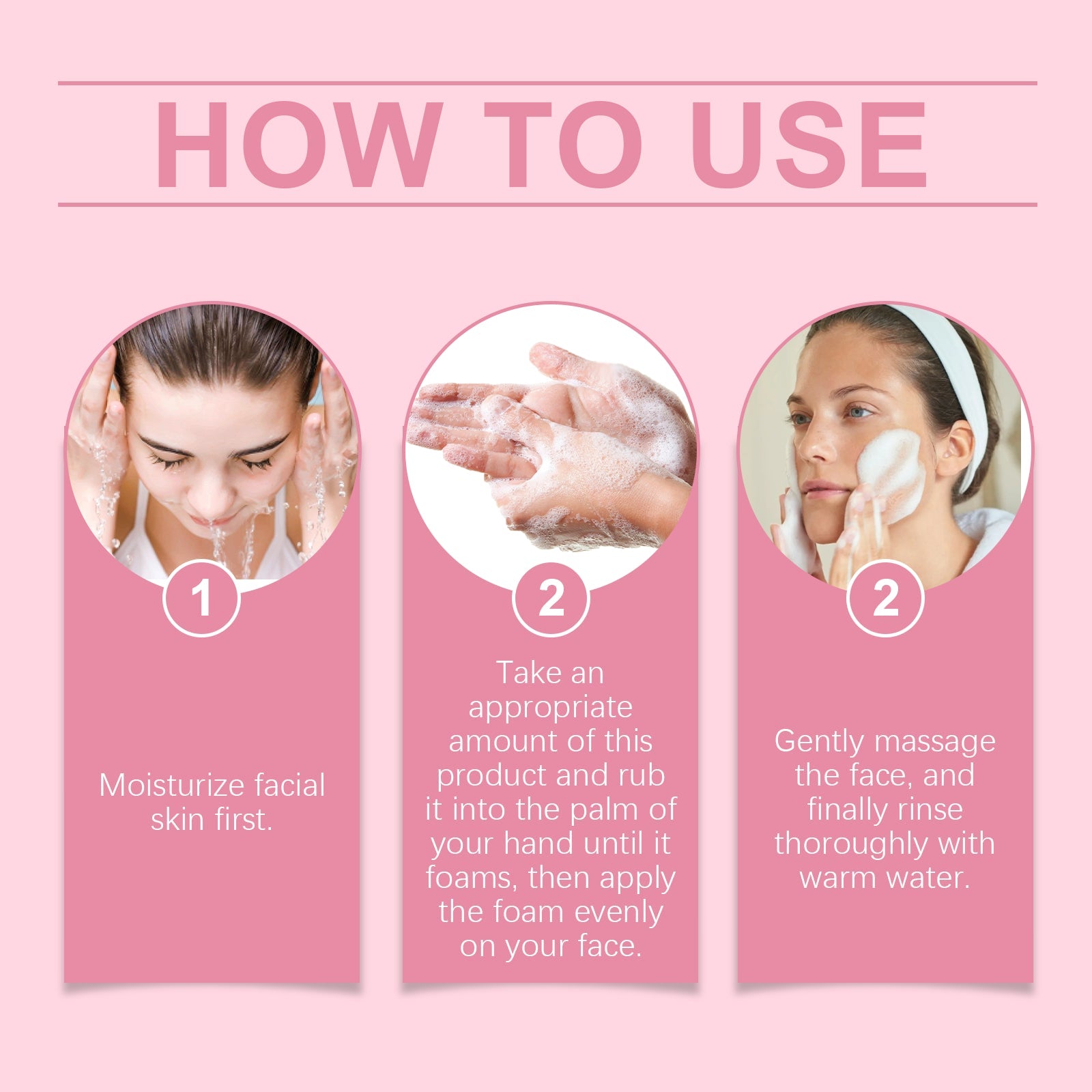 Deep Moisturizing Cleanser Soothes Skin Without Tightness for Daily Facial Care