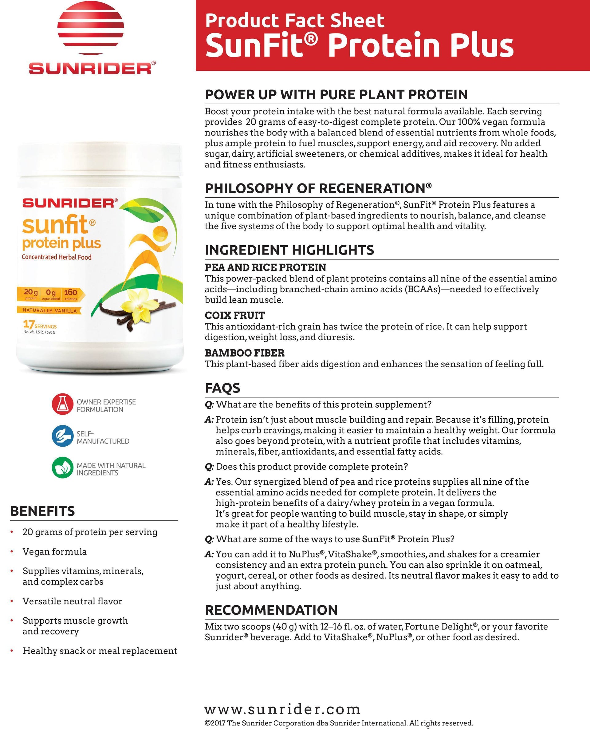 Protein Plus Unique Protein Powder for Daily Nutrition and Recovery